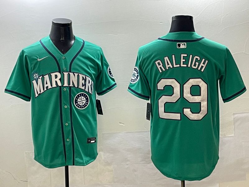 Men Seattle Mariners #29 Raleigh Green Game 2025 Nike MLB Jersey style 2